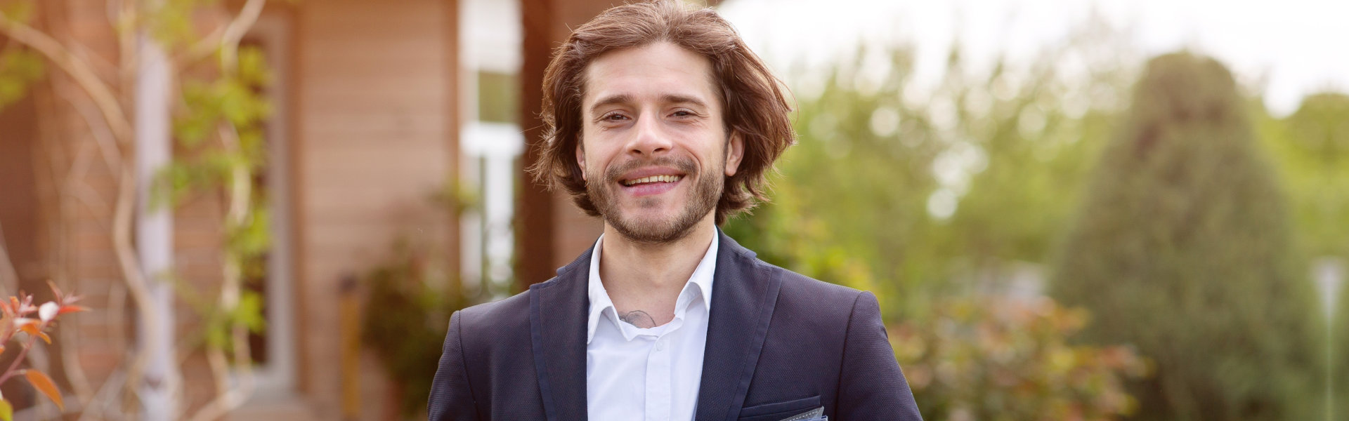 male realtor smiling